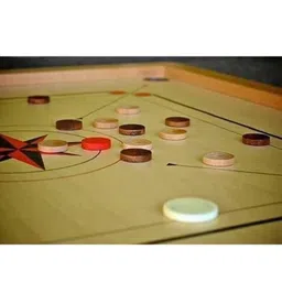 koodox PREMIUM FULL SIZE(32 INCH) CARROM BOARD WITH COINS,STRIKER AND POWDER 81.04 cm Carrom Board image 3