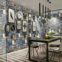 guru production Vinyl Architecture Multicolor Wallpaper image 5