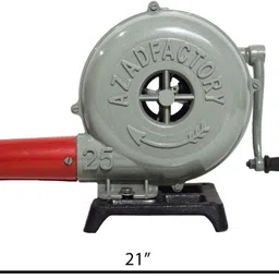 azad factory Model No. 25 Aluminium Hand Blower Crank Forge Blacksmith Air Blower image 2