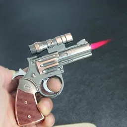teamb Laser Gun Lighter – 2-in-1 Butane Flame & Laser Pointer Windproof, Stylish & Rechargeable Pocket Lighter image 4