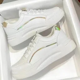 Socklines Casual Light Weight Lace-up Evening Walk Running Shoes For Women Walking Shoes For Women image 3