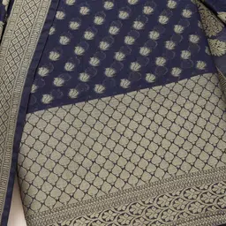 soch Unstitched Chanderi Salwar Suit Material Self Design image 2