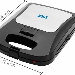 boss JumboXL Griller Toaster 2in1, 1300-Watt 4-Slice Sandwich Maker Grill, Toast image 2