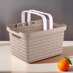 homestic Plastic Plastic Storage Basket for Fruits|Kitchen|Stationery|FLORA-222|Coffee Storage Basket-picture-10