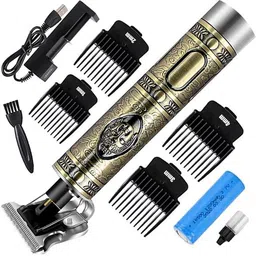 Fanqew 120 Min runtime Men Professional Hair Clipper with Adjustable T-Blade Clipper Grooming Kit 120 min Runtime 4 Length Settings-picture-34