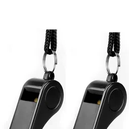 shivv Plastic Sports Whistle with Lanyard – Durable & Loud Sound Squeeze Whistle image 2
