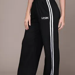 lothric Women Striped Black Track Pants-picture-11