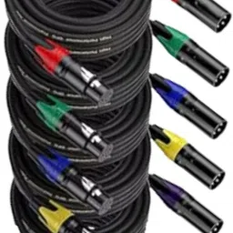 XLR Cable for Condenser Microphone Balanced 3 Pin for Studio Amplifier Mixer Single Angled XLR Patch Cable-image-77