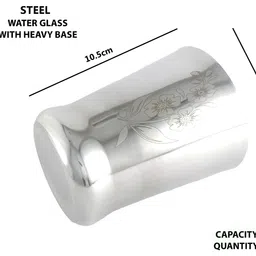 chef turtles Pack of 5 Stainless Steel Dinner/Lunch Set Panch Bartan Steel Thali Set- 1Thali 2Bowls 1Glass 1spoon Dinner Set image 5