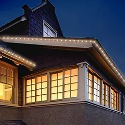 peafowl wholesale 1200 LEDs 10.16 m Yellow Steady Strip Rice Lights image 2