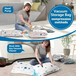 ten ring Heavy Duty Vacuum Storage Bags – Reusable Space Saver Compression Bags Travel Storage Vacuum Bags image 2