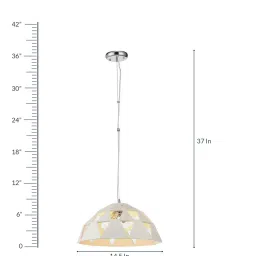 stello Loren White Plastic Hanging Light image 5