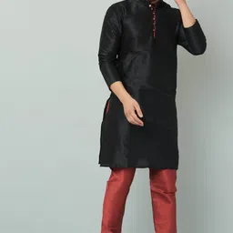 lemonx Men Dupion Silk Kurta Churidar Set image 1