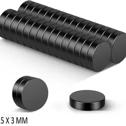 krytone 50 Piece Round Disc Small Button Magnets Set (15 X 3 mm) Use as Door Magnet, Fridge Magnet, Kitchen Organiser Magnet, Multipurpose Office Magnets Pack of 50-picture-28