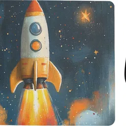 ARTOLIC Space Rocket Mouse Pad for Office & Gaming, Non-Slip Rubber Base, Size 9x7.5 Non Slip Base Mousepad-picture-11