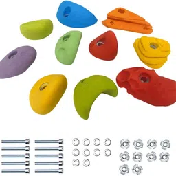 hop n play 10 Rock Climbing Holds for Indoor Outdoor with Hardware Kit Climbing Hold-picture-15