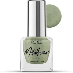 renee Metallicious Nail Paint | Quick Drying, Chip Resisting Formula with High Shine Forest Flash-picture-11