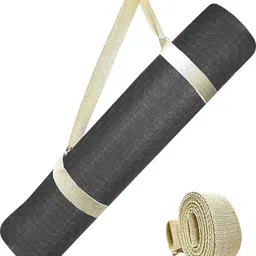 strauss Anti Skid Eco-Friendly TPE Yoga Mat with Carry Strap, Black 4 mm Yoga Mat-picture-28