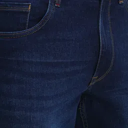 allen solly Men Straight Fit Mid Rise Blue Jeans image 5