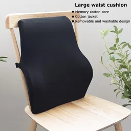 curasia Lumbar Support Pillow for Office Chair - Lumbar Pillow for Car - BLACK Back / Lumbar Support-picture-15