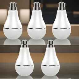 yaroh Emergency Bulb 9W LED 1200mAh battery 4 hrs emergency light Pack of 5 bulbRP501 4 hrs Bulb Emergency Light image 1