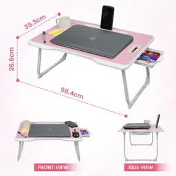 shree hari quality first Portable & Foldable Study Table for Kids | Work from Home Table | Sturdy Design Solid Wood Multipurpose Table image 4
