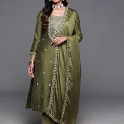 nytra creation Embroidered Kurta, Salwar & Dupatta Set-picture-20