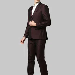 raymond Men SB C&S NOTCH LPL & WCOAT-CNT FIT 3PCS Self Design Suit image 5