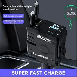 rgv 66 W Qualcomm Certified Turbo Car Charger image 2