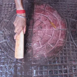 milanju Iron Wire Scratch Brush for Cleaning Welding Slag, Rust and Outdoor Grills 26cm Handle Scratch Brush image 2