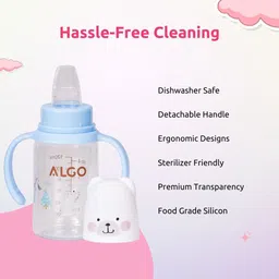adore ALGO Jr. Baby Spout Sipper with Twin Handle- Spill proof image 2