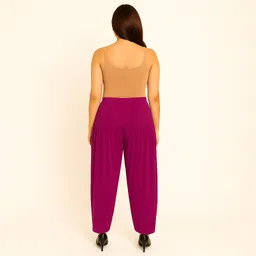 cozyplay Solid Viscose Women Harem Pants image 2