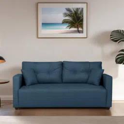 trevi furniture Topaz Fabric 3 Seater Sofa In Azure Blue Colour-picture-23