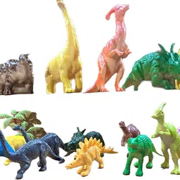 haulsale Realistic Dinosaur Figures Playset Rubber Wild Animal Dinosaur Toys -145 image 1