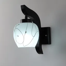 eliante by jainsons lights Wave Black Metal Wall Sconces image 3