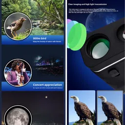 SHOPONIL 1000M High-Definition Binocular Telescope with Light and Color, Monocular Monocular image 3