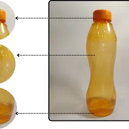 sd industries fridge water bottle 1 litre | water bottle in india | 1000Ml | yellow | BMP 1000 ml Water Bottles image 2