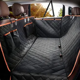 ashok enterprises Dog Car Seat Cover for Back Seat Protector Scratchproof with 4 Bags Side Flaps. Hammock Pet Seat Cover-picture-22