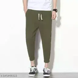 mfb Pack of 3 Men Solid Black, Grey Track Pants image 2