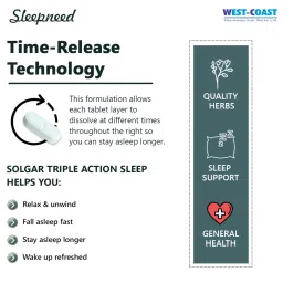 west-coast Westcoast Sleepneed Melatonin 10mg | Formulated to Promote Peaceful Sleep | Advanced Sleep Support | Stay Asleep Longer, Easy to Take, Faster Absorption - 10 Tablets (Pack of 2) image 4