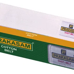 prakasam cotton Men Casual White Canvas Belt image 2