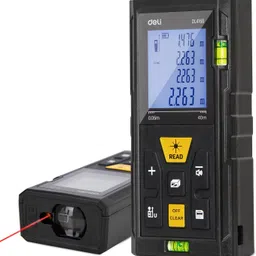 deli DL4168 3V Laser Distance Measure Up to 40M Range Continuous Distance Laser Range Finder-picture-20