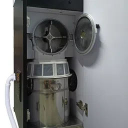 ( Aastha Atta Chakki) Fully Automatic Aata Chakki Machine with INBUILD VACUUM CLEANING TECHNOLOGY, Domestic Atta Maker with High Quality Wooden Body, Aatta Maker, Atta Chakki, Ghar-Ghanti, Specially for Grains and Masala Grinding with Standard Premium Accessories. (0.75 unit/hr Low Power Consumption, 1 HP Fully Copper Winding Motor) ( INBUILD VACUUM CLEANER ) Yellow Butterfly with Vacuum Cleaner Flourmill image 3