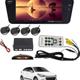 maties 7inch LED Car Rearview Monitor Mirror With Touch Button & Black Sensor 74 Black LCD-picture-35