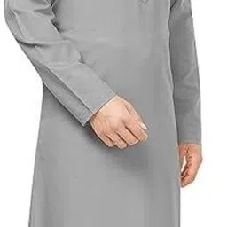 simran creation Men Solid Cotton Blend Straight Kurta image 3