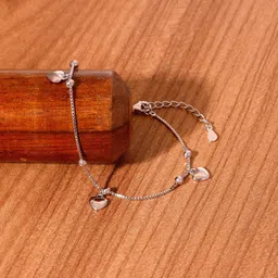 Sterling Silver Rhodium Bracelet-image-45