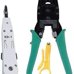 TM-CT-LCC-0002 3 In 1 Modular Crimping Tool For Rj45, Rj11 Cat5E/Cat6 Lan Cutter With Cable Cutter + KD1 Impact Punch Down Tool Manual Crimper-image-36