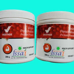 veslim 200gm protien powder vestig pack of 2 Weight Gainers/Mass Gainers-picture-17