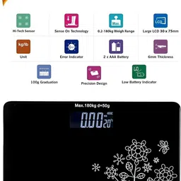 MS ENTERPRISE ZAPZY Electronic Digital Personal Bathroom Weight Machine Weighing Scale Weighing Scale image 3