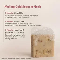nat habit Milk Rosehip Bathing Soap - Reduces Wrinkles, Blackheads & Body Odor image 5